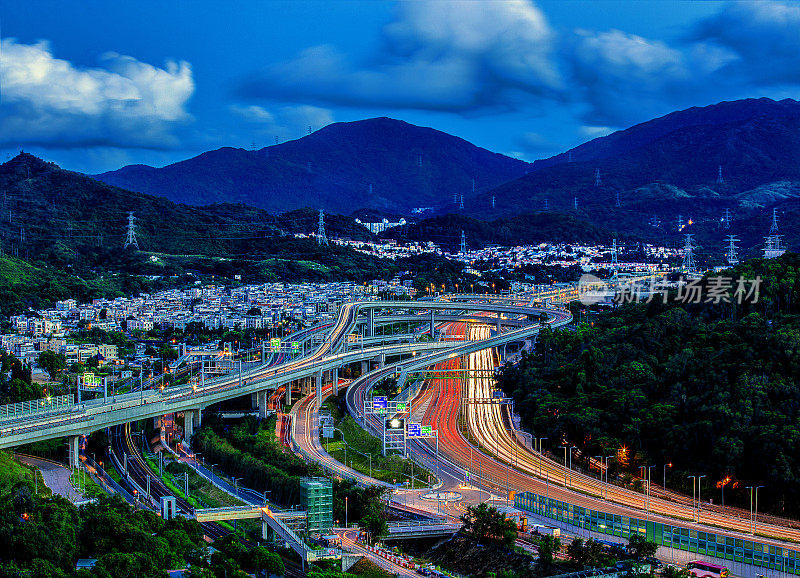 香园围公路/粉岭公路交汇处